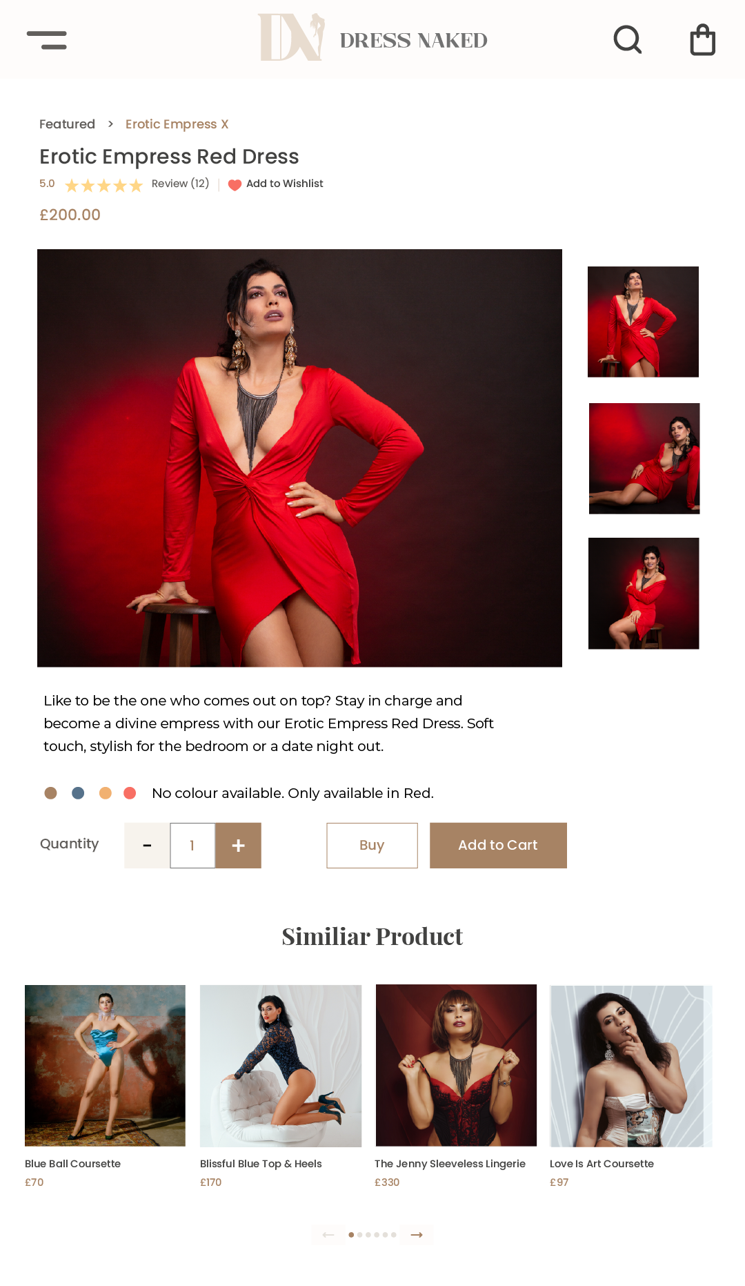 Dress Naked Mobile Item
