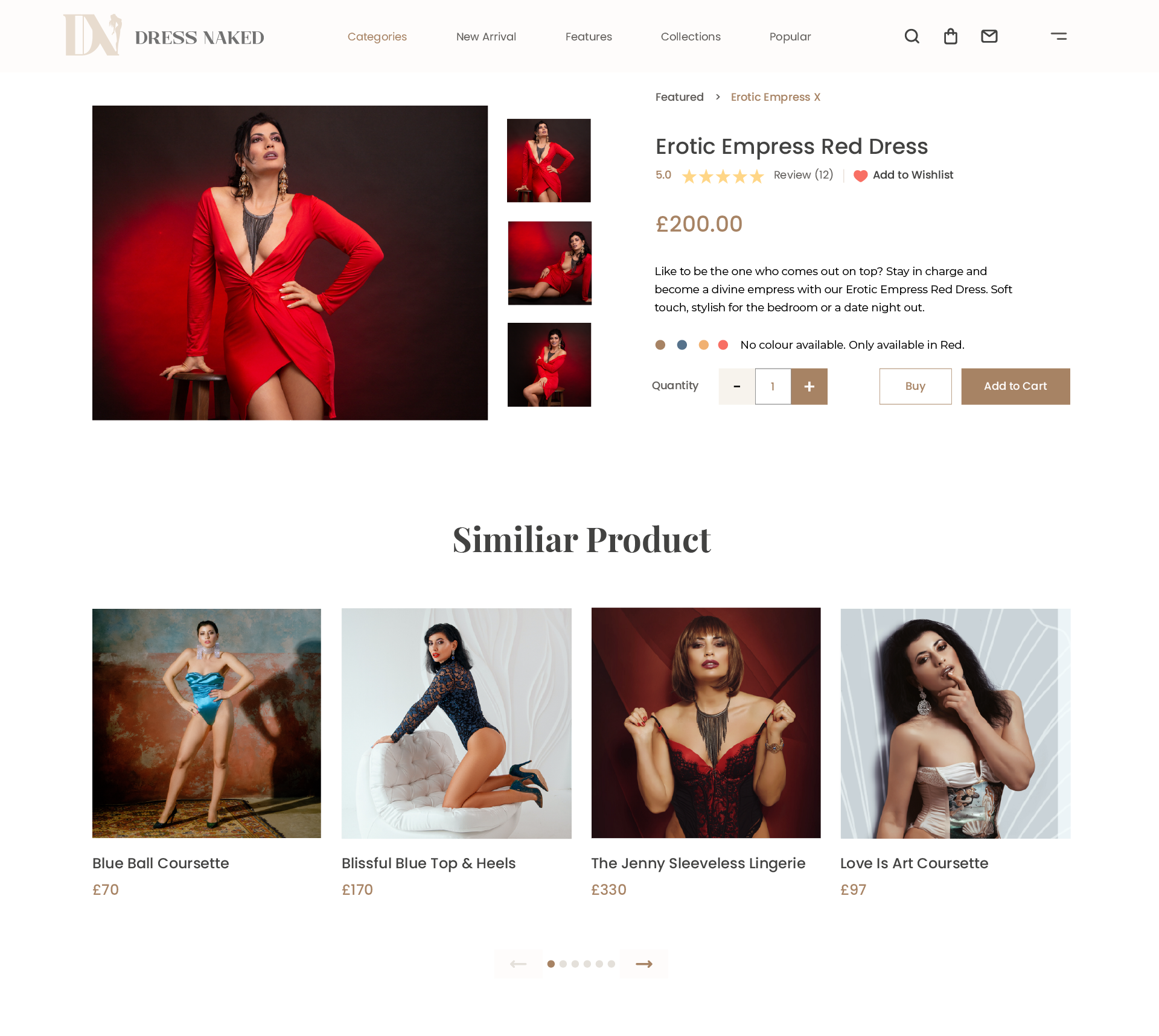 Dress Naked Desktop UI