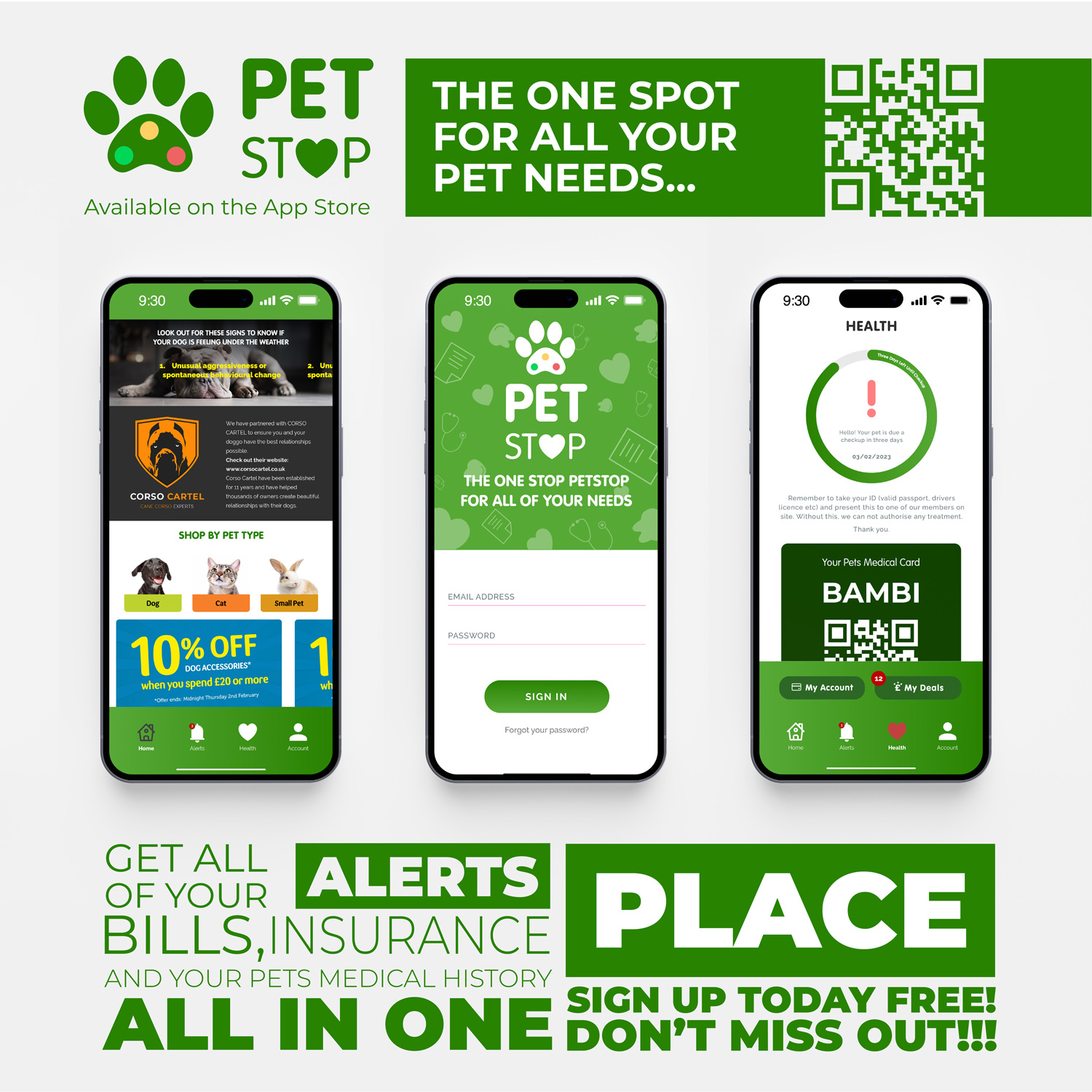 Pet Stop App Advert